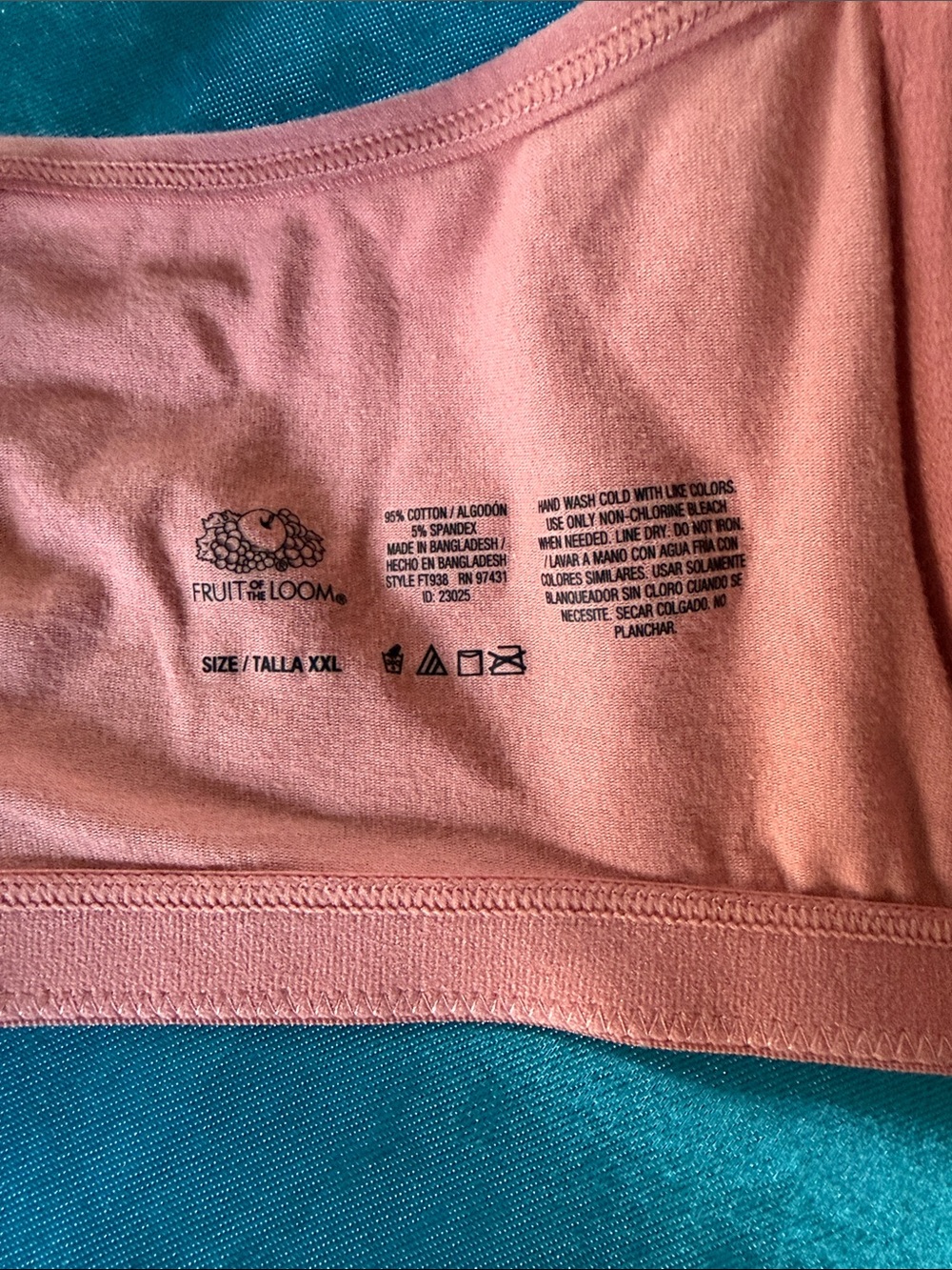 Fruit of the Loom Pink T-Shirt Bra with Light Padding - Picture 3 of 4